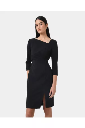 Sylvie - Black Long Sleeve Backless Bandage Dress, Black Bandage Dresses