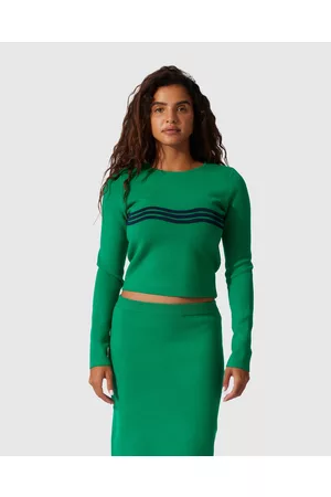The Wolf Gang Venaya Wave Knit Top - Cropped tops Venaya Wave Knit Top