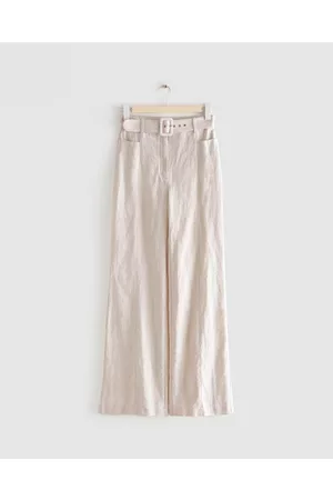 Kick-Flare Trousers - Beige - Trousers - & Other Stories