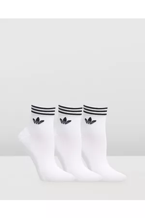 adidas Trefoil Ankle Socks 3 Pack - Underwear & Socks Trefoil Ankle Socks 3-Pack