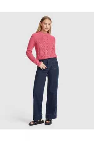 Oxford Jesse Donegal Cable Knit Top - Jumpers & Cardigans Jesse Donegal Cable Knit Top