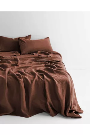 Aura Emile Linen Flat Sheet - Home Emile Linen Flat Sheet