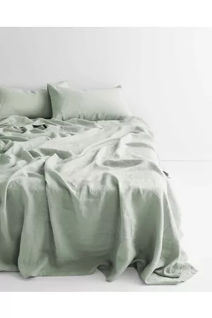Aura Emile Linen Flat Sheet - Home Emile Linen Flat Sheet