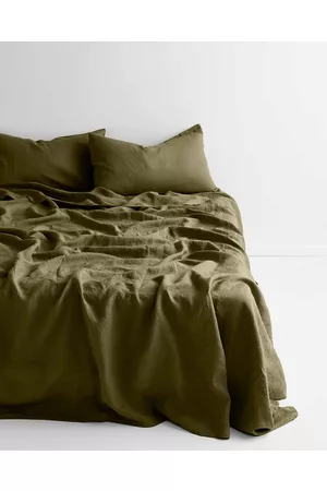 Aura Emile Linen Flat Sheet - Home Emile Linen Flat Sheet