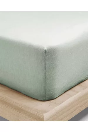 Aura Emile Linen Fitted Sheet - Home Emile Linen Fitted Sheet