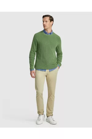 Oxford Billy Waffle Cotton Cashmere Knit - Jumpers & Cardigans Billy Waffle Cotton Cashmere Knit