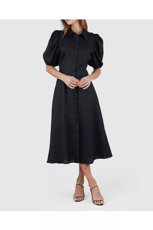 Amelius Julius Linen Midi Dress - Dresses Julius Linen Midi Dress