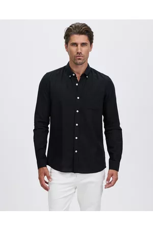 Staple Superior Hamilton Linen Blend LS Shirt - Casual shirts Hamilton Linen Blend LS Shirt