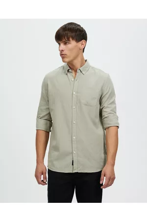 Staple Superior Hamilton Linen Blend LS Shirt - Casual shirts Hamilton Linen Blend LS Shirt