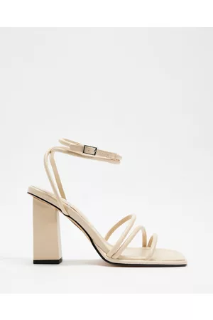 Yours Extra Wide Fit Two Part Platform Flat Sandal Heels - Nude | very.co.uk
