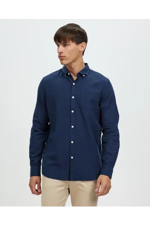 Staple Superior Hamilton Linen Blend LS Shirt - Casual shirts Hamilton Linen Blend LS Shirt