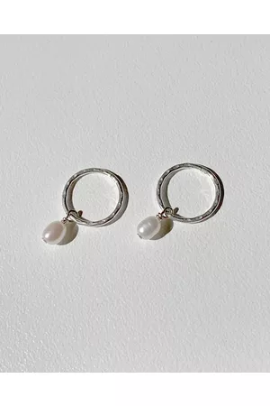 Saint Valentine Mini Pearl Hoops - Jewellery Mini Pearl Hoops