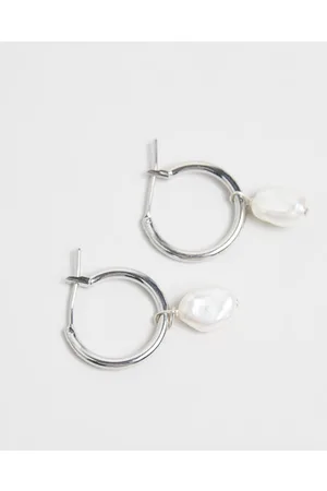 Saint Valentine Mini Keshi Pearl Hoops - Jewellery Mini Keshi Pearl Hoops