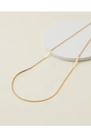 Saint Valentine Sphinx 2mm Snake Chain Necklace - Jewellery Sphinx 2mm Snake Chain Necklace