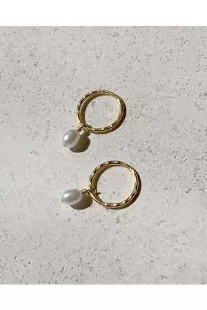 Saint Valentine Mini Pearl Hoops - Jewellery Mini Pearl Hoops