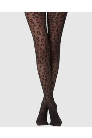 High Heel Jungle Leopard Print Tights - Socks & Tights Leopard Print Tights