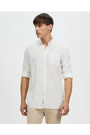 Staple Superior Hamilton Linen Blend LS Shirt - Casual shirts Hamilton Linen Blend LS Shirt