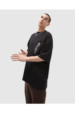 Topman extreme oversized T-shirt with Harlem print in black