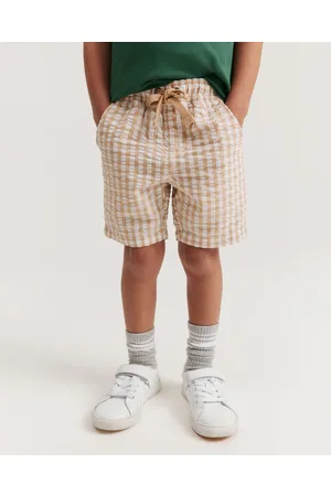 COUNTRY ROAD Organically Grown Cotton Blend Gingham Short - Shorts Organically Grown Cotton Blend Gingham Short