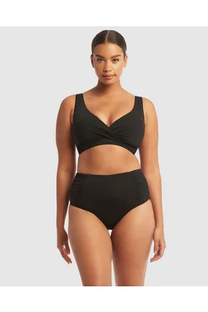 Sea Level Australia Essentials Gathered Side High Waist Pant - Swimwear Essentials Gathered Side High Waist Pant