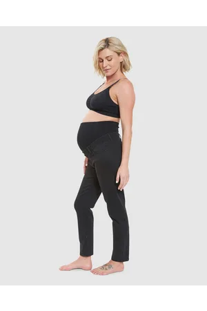 Ripe Maternity Hunter Over Bump Crop Jean - Relaxed Jeans Hunter Over Bump Crop Jean