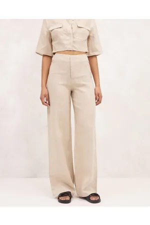 Organic Cotton Wide Leg Pants by AERE Online, THE ICONIC