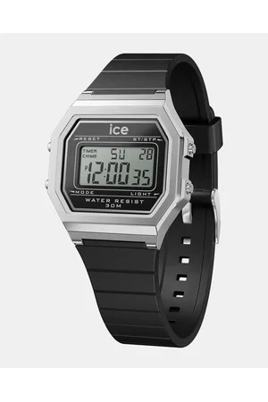 Ice-Watch Digit Retro Black silver - Watches Digit Retro - Black silver