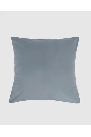 Bambury Euro Pillowcase Velvet Steel - Home Euro Pillowcase Velvet Steel