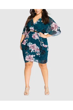 City Chic Jade Blossom Dress - All onesies Jade Blossom Dress