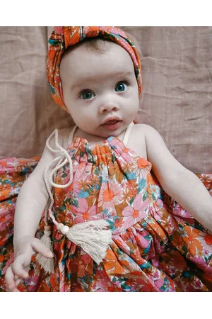 WITH LOVE FOR KIDS Cotton Muslin Dress Babies Kids - Printed Dresses Cotton Muslin Dress - Babies - Kids