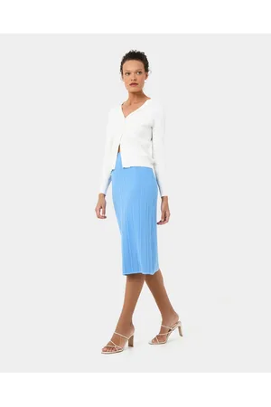 Forcast Cosette Rib Knit Skirt - Pencil skirts Cosette Rib Knit Skirt