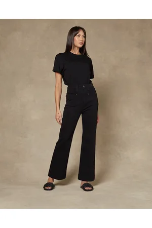 DRICOPER DENIM Maarte Black Wide Leg Jeans - High-Waisted Maarte Black Wide Leg Jeans
