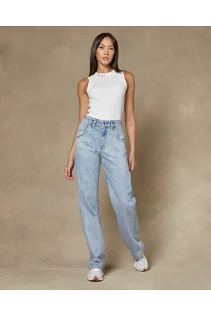 DRICOPER DENIM Seville Straight Leg Blue Jeans - High-Waisted Seville Straight Leg Blue Jeans