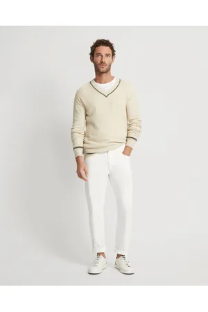 Oxford Bruno Cashmere Blend V Neck Top - Jumpers & Cardigans Bruno Cashmere Blend V-Neck Top