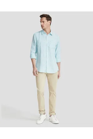 Oxford Holloway Pure Linen Stripe Shirt - Casual shirts Holloway Pure Linen Stripe Shirt