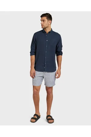 The Academy Brand Stripe Riviera Linen Short - Shorts Stripe Riviera Linen Short