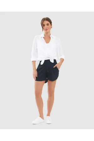 Ripe Maternity Indi Shirred Linen Short - Dresses Indi Shirred Linen Short
