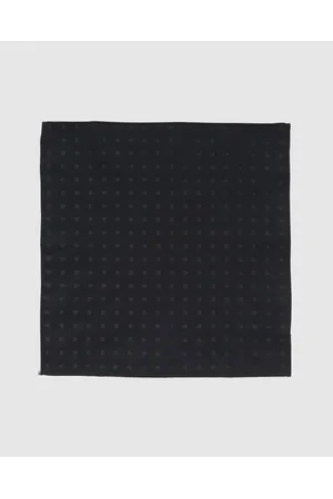 Oxford Jet Polka Pocket Square - Pocket Squares Jet Polka Pocket Square