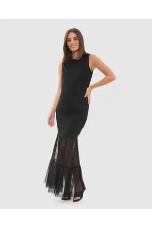 Ripe Maternity Gwen Mesh Tiered Hem Dress - Dresses Gwen Mesh Tiered Hem Dress