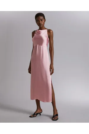  Other Stories maxi cami dress with organza ruffle trim in pink