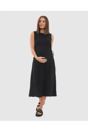 Ripe Maternity Carol Rib A line Dress - Dresses Carol Rib A-line Dress