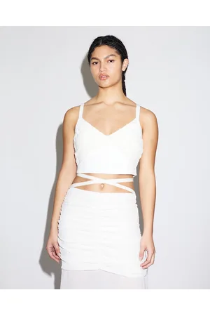 LOVER Piper Crepe And Silk Bustier - Tops Piper Crepe And Silk Bustier