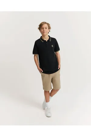 COUNTRY ROAD Teen Recycled Cotton Blend Logo Polo Shirt - T-Shirts & Singlets Teen Recycled Cotton Blend Logo Polo Shirt