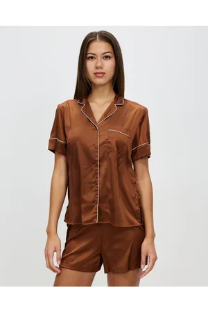 Gingerlilly Amy Satin Pyjama Shorts Set - Sleepwear Amy Satin Pyjama Shorts Set