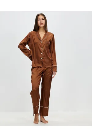 Gingerlilly Titiana Satin Long Pyjama Set - Sleepwear Titiana Satin Long Pyjama Set
