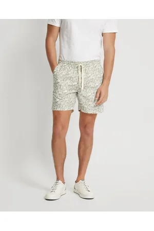 Oxford Toby Linen Cotton Printed Shorts - Chino Shorts Toby Linen Cotton Printed Shorts