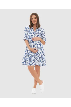 Ripe Maternity Bella Linen Dress - Printed Dresses Bella Linen Dress