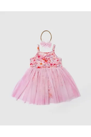WITH LOVE FOR KIDS Tutu Onesie & Headband Set Babies - Onesies Tutu Onesie & Headband Set - Babies