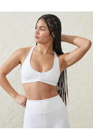 White Olympia Moulded High Impact Sports Bra