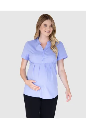 Angel Maternity Maternity & Nursing Blouse Work Top - Shirts & Polos Maternity & Nursing Blouse Work Top